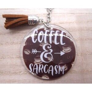 Keychains Acrylic Coffee
